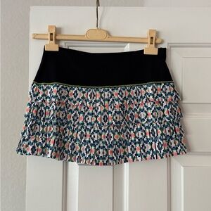 Lucky in Love Black and Yellow Ruffled Skater Mini Skirt-S. Excellent condition.